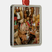 Teddy Bears Collectors Paradies Silbernes Ornament (Rechts)