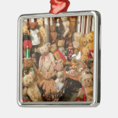 Teddy Bears Collectors Paradies Silbernes Ornament (Links)