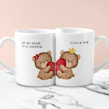 Teddy Bears Custom Paares Lovers Tasse