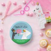 Teddy Bears Erlangung einer Hochzeitsempfang Pappteller (Party)