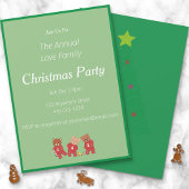 Teddy Bears Familienweihnachtliches Party Einladung