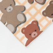 Teddy Bears Fleecedecke (Ecke)