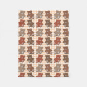 Teddy Bears Fleecedecke (Vorderseite)