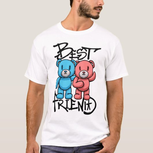 Teddy Bears friend streetwear T-Shirt (Vorderseite)