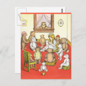 Teddy Bears Gather Round Postkarte (Vorne/Hinten)