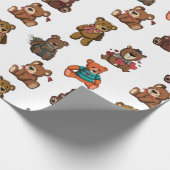 Teddy Bears Geschenkpapier (Ecke)
