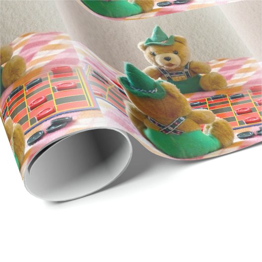 Teddy Bears Geschenkpapier (Rolleneckpunkt)