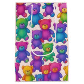 Teddy Bears Geschenktasche Mittlere Geschenktüte (Rückseite)