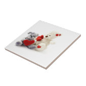 Teddy Bears haben Herz-Keramik-Tile Fliese (Seite)