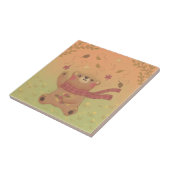 Teddy Bear's Herbst-Herbstlaub Fliese (Seite)