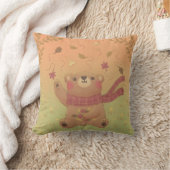 Teddy Bear's Herbst-Herbstlaub Kissen (Decke)