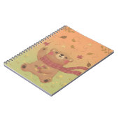 Teddy Bear's Herbst-Herbstlaub Notizblock (Linke Seite)