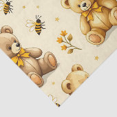 Teddy Bears Honey Bees Nursery Pattern Seidenpapier (Ausschnitt)