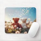 Teddy Bears in einem Kronenfeld Mousepad (Mit Mouse)