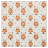 Teddy Bears in Orange Sweaters Stoff (Muster)