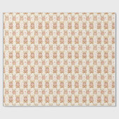 Teddy Bears in Pink Sweaters Geschenkpapier (Flach)
