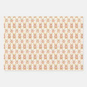 Teddy Bears in Pink Sweaters Geschenkpapier Set (Vorderseite)