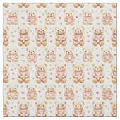 Teddy Bears in Pink Sweaters Stoff (Muster)