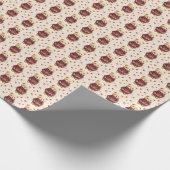 Teddy Bears in Sweaters Geschenkpapier (Ecke)