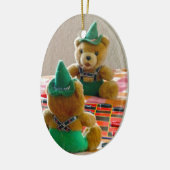 Teddy Bears Keramik Ornament (Links)