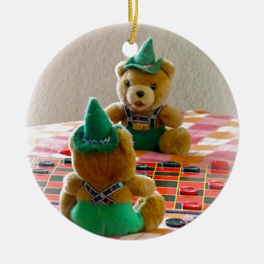 Teddy Bears Keramik Ornament (Vorne)