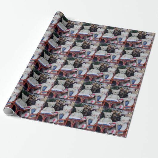 Teddy Bears Lektionen lesen Geschenkpapier (Ungerollt)