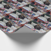 Teddy Bears Lektionen lesen Geschenkpapier (Ecke)