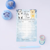 Teddy Bears Name dieses Baby tune Duschspielkarte Flyer (Einzeln)