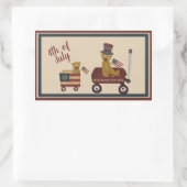 Teddy Bears on Parade Rechteckiger Aufkleber (Tasche)