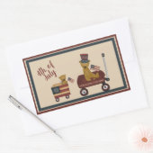 Teddy Bears on Parade Rechteckiger Aufkleber (Umschlag)