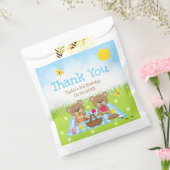 Teddy Bears Picnic Birthday Blue Gingham Vielen Da Geschenktütchen (Versiegelt)