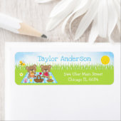 Teddy Bears Picnic Boy Blue Gingham (Insitu)