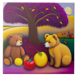 Teddy Bear's Picnic - Kindergarten Keramik Tile Fliese