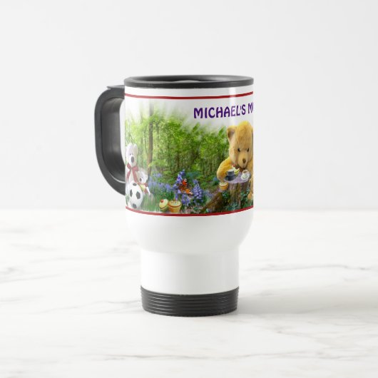 TEDDY BEARS PICNIC REISEBECHER (Vorderseite Links)