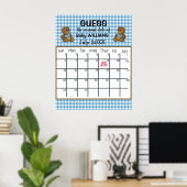 Teddy Bears rät Terminkalender Poster (Heimbüro)
