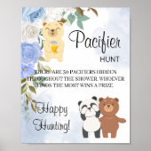 Teddy Bears Schnuller Hunt Baby Showspielzeichen Poster (Vorne)