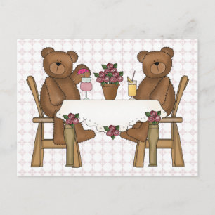 Teddy Bear's Time for Lemonade Postkarte