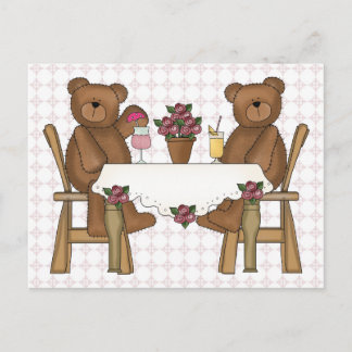 Teddy Bear's Time for Lemonade Postkarte