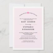 Teddy Bears Twin Girls Babydusche Einladung (Rückseite)