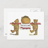 Teddy Bears und Boston Bean Pot Postkarte (Vorne/Hinten)