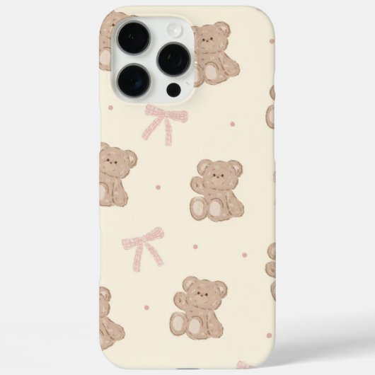 Teddy Bears und Bows Case-Mate iPhone Hülle (Rückseite)