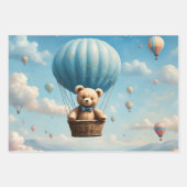 Teddy Bears und Hot Air Balloons Geschenkpapier Set (Vorderseite 2)