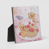 Teddy Bears & Waffles Fotoplatte (Vorderseite)