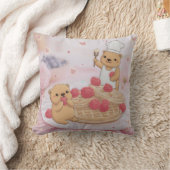 Teddy Bears & Waffles Kissen (Decke)