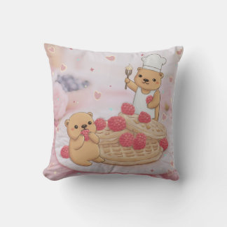 Teddy Bears & Waffles Kissen