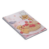 Teddy Bears & Waffles Notizblock (Rechte Seite)