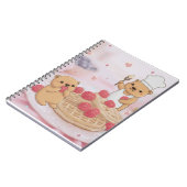 Teddy Bears & Waffles Notizblock (Linke Seite)