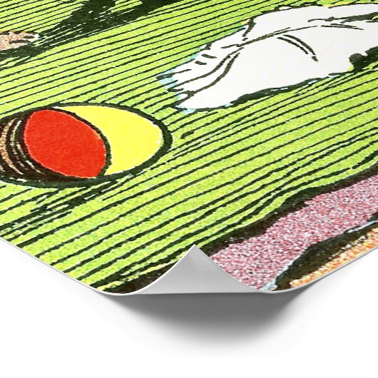 Teddy Bears Waltz mit Puppen Poster (Ecke)