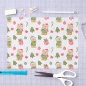 Teddy Bears, Weihnachtsbäume und Ornamente Seidenpapier (Handwerk)