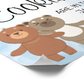Teddy Bears Wie viele Cookies Baby Shower Game Sch Poster (Ecke)